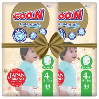 Підгузки-трусики Goo.N Premium Soft 4/L (9-14 кг), 88 шт. - Pampik