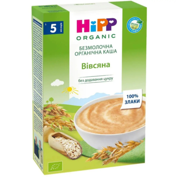 Безмолочна каша HiPP Organic Вівсяна, 200 г - Pampik - 2