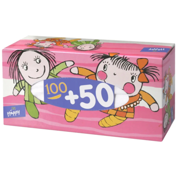 Носові хусточки двошарові Bella Baby Happy, в асортименті, 150 шт. - Pampik - 4