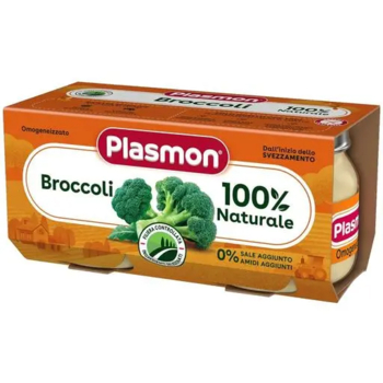 Пюре Plasmon Omogeneizzato Брокколи, 160 г (2 шт. по 80 г) - Pampik