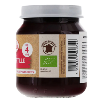 Пюре органическое Babybio из яблока и черники, 130 г - Pampik - 2