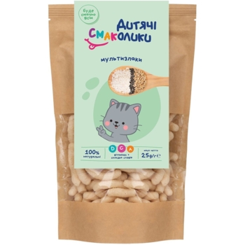 Палички неглазуровані Дитячі смаколики Мультизлаки з чіа та солодкою стевією, 25 г - Pampik