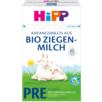 Органічна дитяча суха суміш HiPP Pre на козячому молоці, від народження, 400 г - Pampik