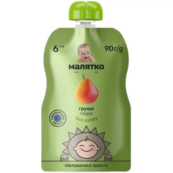 Пюре Малятко Pouch Груша, 90 г - Pampik