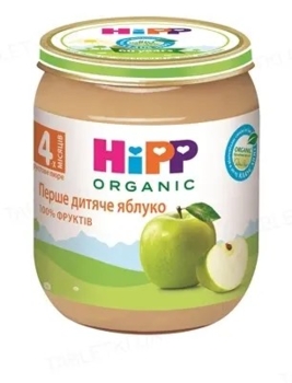 Органічне пюре HiPP Перше дитяче яблуко, 125 г - Pampik - 2