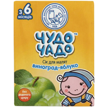 Сік Чудо-Чадо Виноградно-яблучний, 200 мл - Pampik