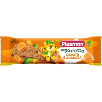 Батончик Plasmon Злаковый со вкусом моркови и апельсина, 20 г - Pampik