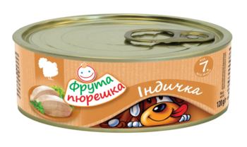 М'ясне пюре Фрута пюрешка Індічка, 120 г - Pampik