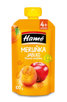 Пюре Hame Pouch Яблуко, абрикос, 100 г - Pampik
