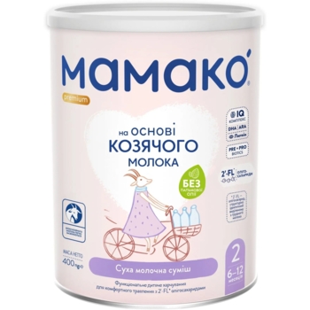 Суха молочна суміш МАМАКО Premium 2, 400 г - Pampik