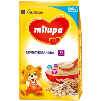 Молочна каша Milupa Мультизлакова, 210 г - Pampik