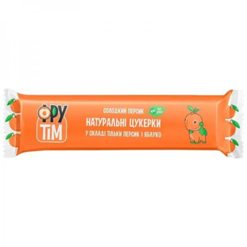 Натуральные конфеты Фрутім Яблоко и Персик, 50 г - Pampik