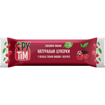 Натуральные конфеты Фрутім Яблоко и Вишня, 50 г - Pampik