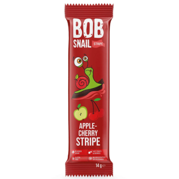 Натуральні цукерки Bob Snail Яблуко-Вишня, 14 г - Pampik