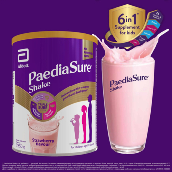 Суха молочна суміш PaediaSure Shake Полуниця, 850 г - Pampik - 6