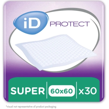 Одноразові гігієнічні пелюшки iD Protect Expert Super, 60x60 см, 30 шт. - Pampik