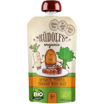 Пюре Rudolfs Овочі з телятиною, 110 г - Pampik