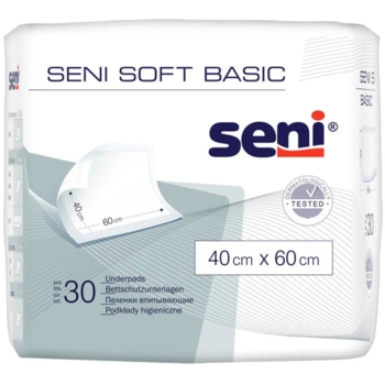 Одноразові пелюшки Seni Soft Basic, 60х40 см, 30 шт. - Pampik