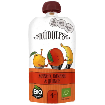 Пюре Rudolfs Pouch Смузи манго-банан-айва, 110 г - Pampik