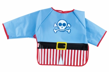 Нагрудник із рукавами Nuby Пірат, блакитний (NV09002pirat) - Pampik