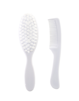 Расческа и щетка Baby Team, белый (7105_белый) - Pampik - 2