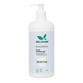 Гель для очищення рук DeLaMark з антибактеріальною дією, 500 мл - Pampik