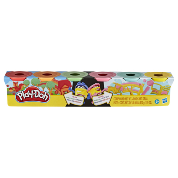 Набір для ліплення Hasbro Play-Doh Rainbow split and share pack, 6 шт. (F0629) - Pampik
