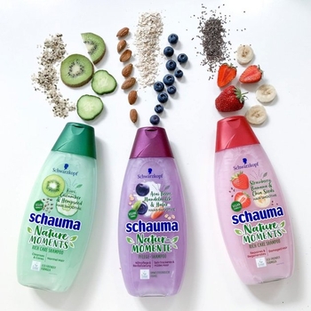 Шампунь Schauma Nature Moments Смузі Ягода Асаї, Мигдаль та Овес, для дуже сухого та виснаженого волосся, 400 мл - Pampik - 6