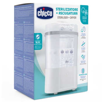 Стерилізатор Chicco електричний цифровий з функцією сушіння (07392.10) - Pampik - 2