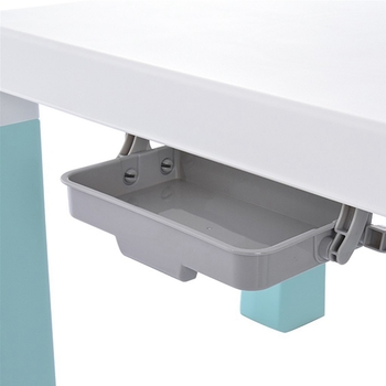 Дитячий функціональний столик і два стільчики Poppet Моно Блу, блакитний (PP-005WB-2) - Pampik - 5