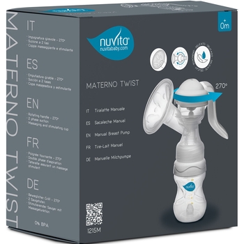 Молоковідсмоктувач Nuvita механічний з регульованою ручкою (NV1215M) - Pampik - 8
