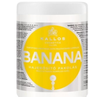 Маска для укрепления волос Kallos Cosmetics Банан, 1000 мл - Pampik