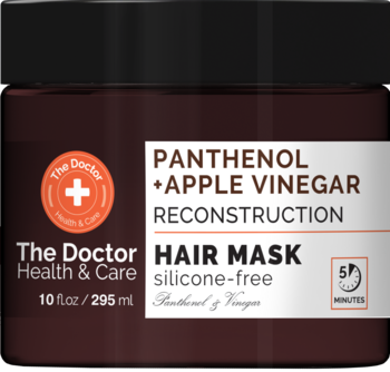 Маска для волосся The Doctor Health&Care Panthenol + Apple Vinegar Reconstruction Hair Mask, 295 мл - Pampik