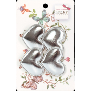 Заколки для волосся Lukky, 2 шт., срібний (T18547) - Pampik