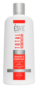 Шампунь Esme Total Reconstruction з олією макадамії, 400 мл - Pampik