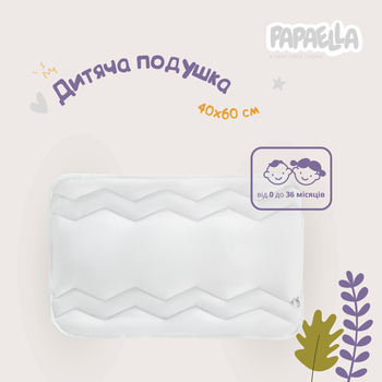 Подушка детская Papaella Baby Comfort, 60х40 см, белый (8-29615) - Pampik - 7