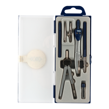 Готовальня ZiBi, 7 предметів, темно-синій (ZB.5306BS-03) - Pampik - 2