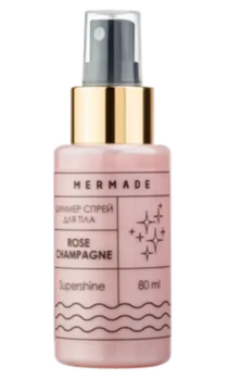Шиммер-спрей для тела Mermade Rose Champagne, 80 мл (MRS0002) - Pampik