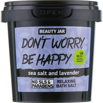 Сіль для ванни Beauty Jar Don't Worry, Be Happy 200 г - Pampik