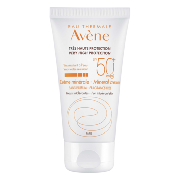 Солнцезащитный крем Avene SPF 50+ минеральный, 50 мл (217600) - Pampik