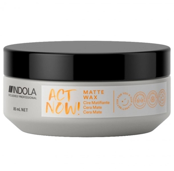 Матуючий віск для волосся Indola Act Now Matte Wax, 85 мл (2575721) - Pampik