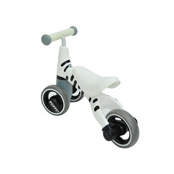 Дитячий триколісний біговел Poppet Зебра Беллі, сірий (PP-1602W) - Pampik - 4
