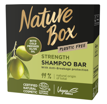Твердый шампунь Nature Box Olive Oil, для укрепления длинных волос и противодействия ломкости, с оливковым маслом холодного отжима, 85 г - Pampik