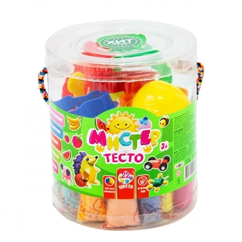 Набір тіста для ліплення Strateg Містер тісто, 22 кольори (71109) - Pampik