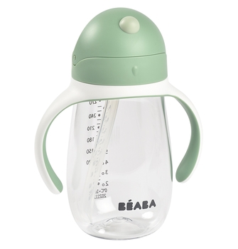 Дитячий поїльник Beaba з трубочкою, 300 мл, зелений (913533) - Pampik - 2