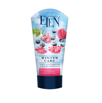 Мусс для лица Elen Cosmetics Winter care очищающий, 150 мл - Pampik