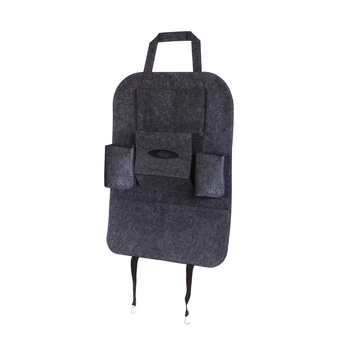 Органайзер на спинку сидіння авто Supretto, 6 кишень, чорний (7193-0001) - Pampik