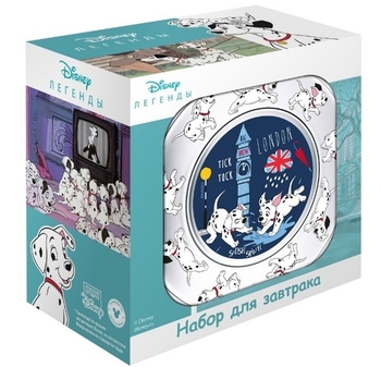 Набір дитячого посуду ОСЗ Disney 101 Далматинець, 3 предмети (18с2055 ДЗ 101 далм) - Pampik - 5