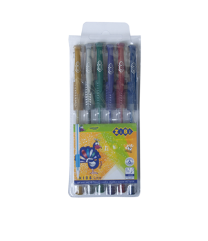 Гелевые ручки ZiBi Metallic, 6 цветов, 6 шт. (ZB.2203-99) - Pampik