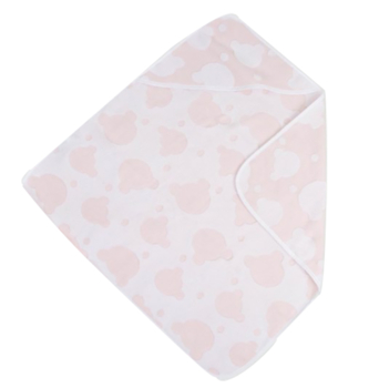 Рушник із куточком Irya Bear, 75х75 см, рожевий (svt-2000022257459) - Pampik